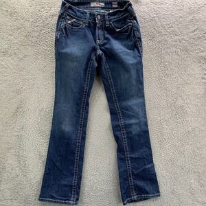 Ariat FR Jeans Womens Size 26 Mid Rise Bootcut Blue 29x33